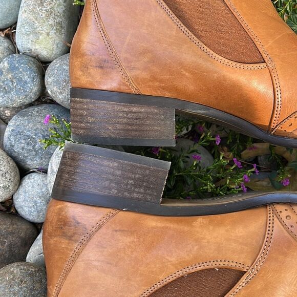 PAUL GREEN JAY WINGTIP CUOIO LEATHER CHELSEA BOOTS, SIZE UK 7/US 9.5 - Picture 11 of 12